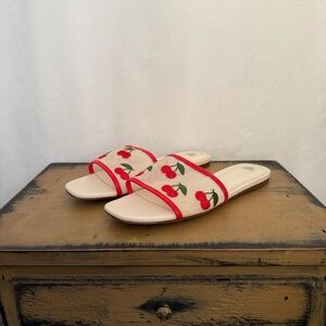 Wild Fable Red and Cream‎ Cherry Sandals